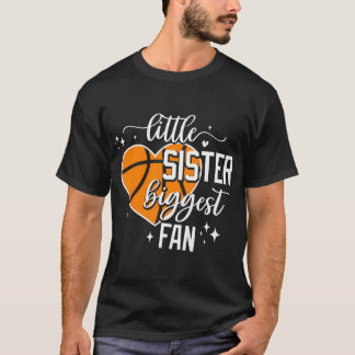 Kids Basketball Little Sister Biggest Fläkt Cute B T Shirt