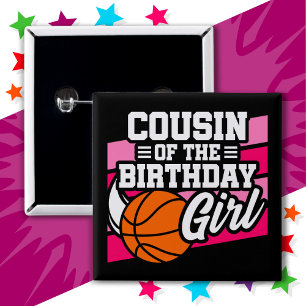Kids Basketball Party Cousin från Birthday Girl Knapp