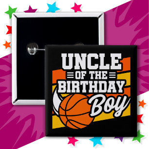 Kids Basketball Party farbror vid Birthday Boy Knapp