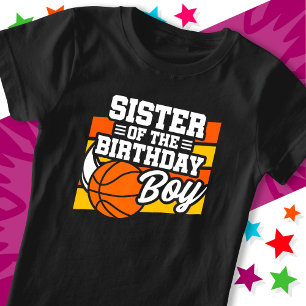 Kids Basketball Party syster av Birthday Boy T Shirt