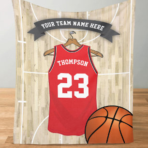 Kids Basketball Team, Namn och nummer Fleecefilt