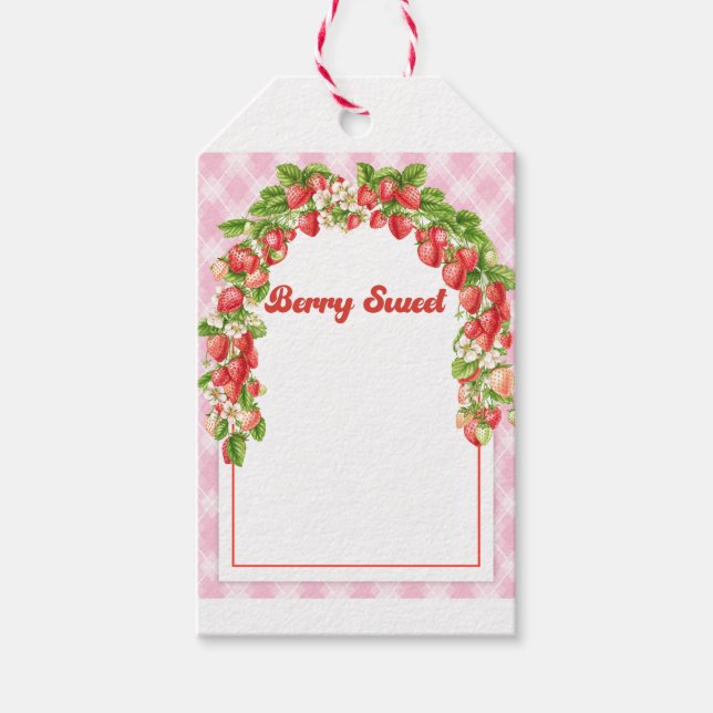 Kids Berry Sweet Birthday Gift Märkre Presentetikett (Framsidan)