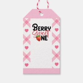 Kids Berry Sweet One Party Gift Märkre Presentetikett