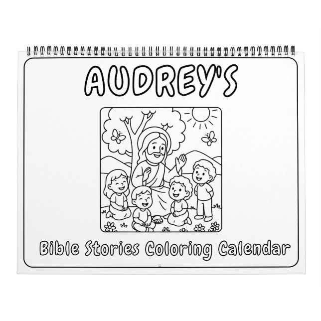 Kids Bible Stories Coloring Calendar Kalender (Omslag)