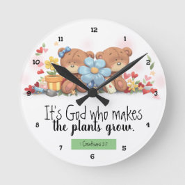 Kids Bible-väggklocka Rund Klocka