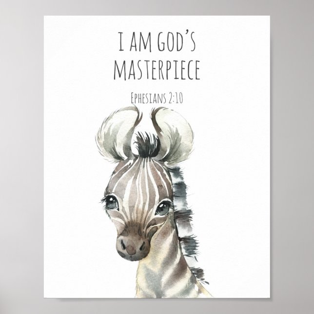 Kids Bible Verse Poster for Nursery Decor (Framsidan)