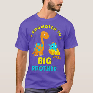 Kids Big bror Brontosaurus Dinosaurs T Shirt