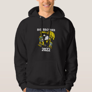 Kids Big Brother 2022 Excavator Digger Constructio Hoodie
