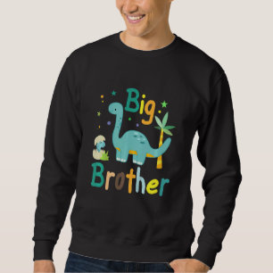 Kids Big Brother Little Brother Saurus Syskon Mat Lång Ärmad Tröja