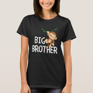 Kids Big Brother Monkey Animal Best Bro All World T Shirt