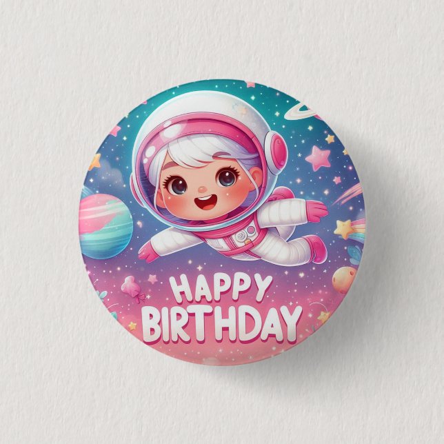 Kid's birthday badge knapp (Framsida)