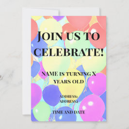 kids birthday inbjudningar