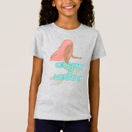 Kids Black Sjöjungfru T-Shirt