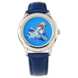 Kids Blue Shark Watch Armbandsur