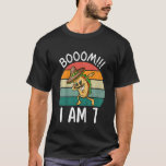 Kids Boom I är 7 Dabbing Tacho Birthday 7 Years T Shirt<br><div class="desc">Kids Boom I är 7 Dabbing Tacho Birthday 7 Years Old Birthday.</div>