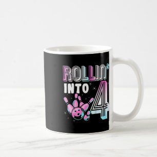 Kids Bowlareare Rollin" i 4 Bowling 4e födelsedage Kaffemugg