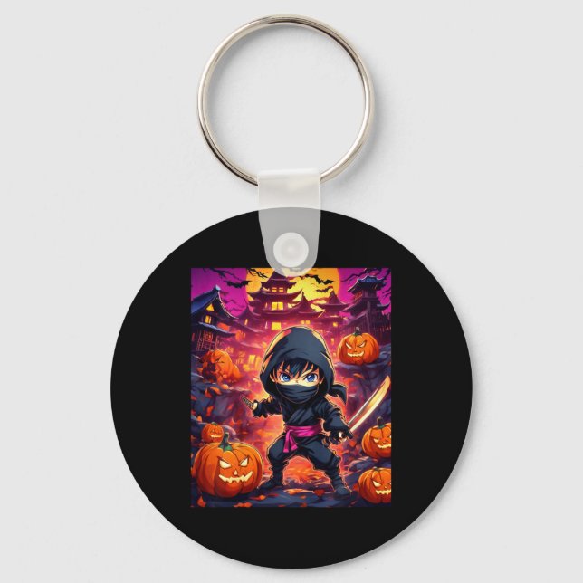 Kids Boy Halloween Nyckelring (Framsida)