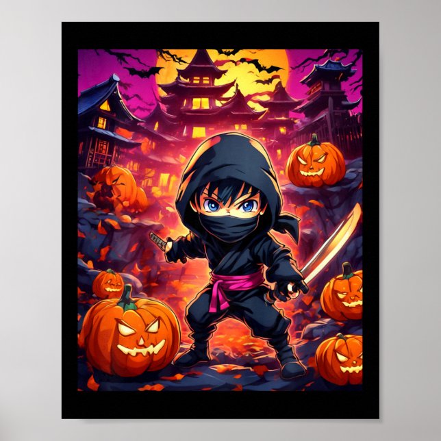 Kids Boy Halloween Poster (Framsidan)