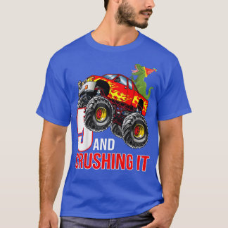 Kids Boys 5th Birthday Monster Truck Birthday 5 ye T Shirt