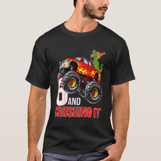 Kids Boys 6e Birthday Monster Lastbil Birthday 6 y T Shirt