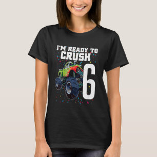 Kids Boys 6e Birthday Monster Lastbil Birthday 6 y T Shirt