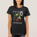 Kids Boys Birthday Dino Monster Lastbil Ich tunna  T Shirt<br><div class="desc">Kids Boys Birthday Dino Monster Lastbil Ich tunna 5 Jahre Kinder</div>