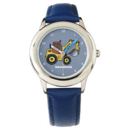 Kids Boys Construction Digger Excavator Namn Armbandsur