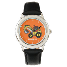 Kids Boys Construction Digger Excavator Namn Armbandsur