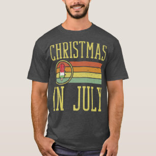 Kids Boys Retro Julafton Ice Träd Light Beach Chri T Shirt