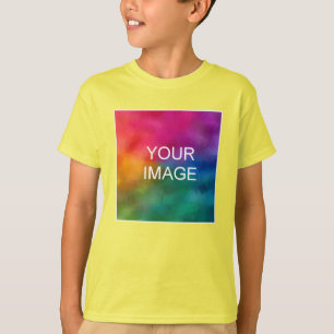 Kids Boys Tee Shirt Anpassningsbar Add Image Photo