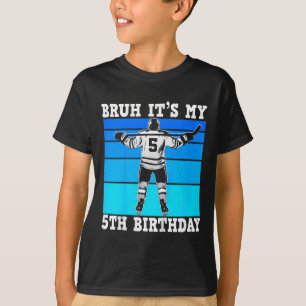 Kids Bruh Det är min 5-års födelsedag Ishockey Poj T Shirt