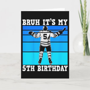 Kids Bruh Det är min 5-årsdag Ishockey Pojkar 5 År Kort