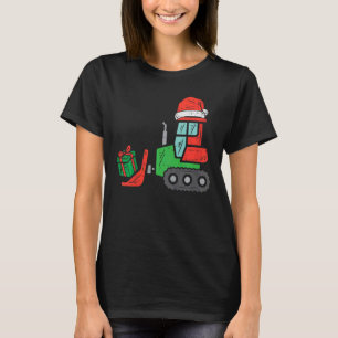 Kids Bulldozer Construction Julafton Småbarn Boys T Shirt