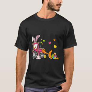Kids Bulldozer Påskhare Eggs Cute Lastbil Boys T. T Shirt