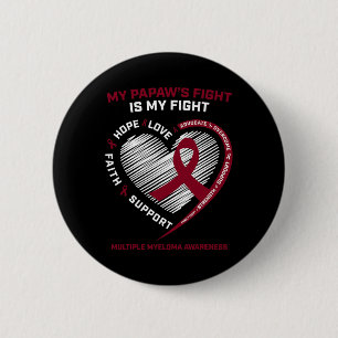 Kids Burgundy Blood Cancer Papaw Många Myeloma Knapp