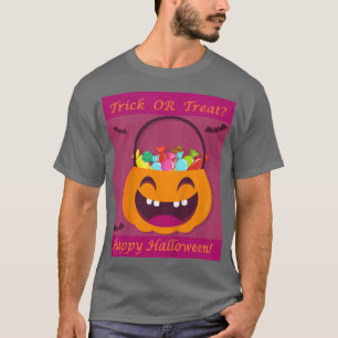 Kids Bus eller godis Candies med Pumpkin & Fladder T Shirt