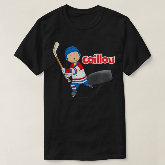 Kids Caillou Barn Ice Hockey T Shirt (Design framsida)