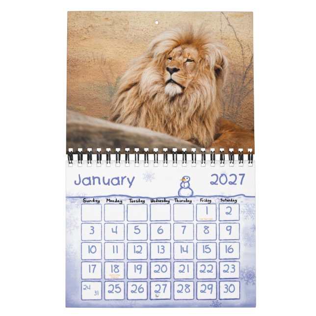 Kids Calendar - 2015 - Vilda djur Kalender (Jan 2027)