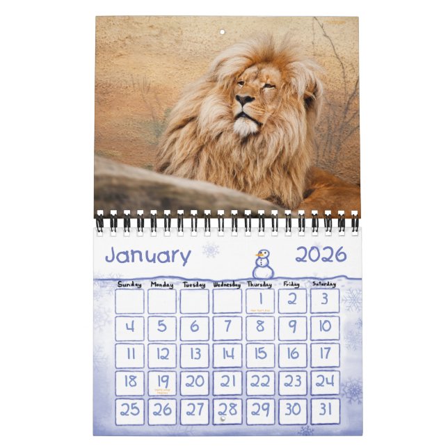 Kids Calendar - 2015 - Vilda djur Kalender (Jan 2026)