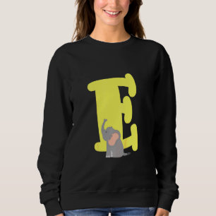 Kids Capital Brev E Alphabet Elephant Cute Kids T Shirt