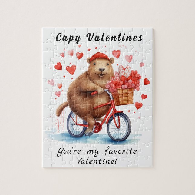 Kids Capybara's Valentine Pussel (Vertikal)