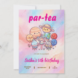 Kids Cartoon Themed Birthday Inbjudningar