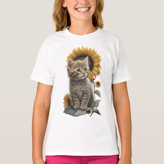 Kids Cat T-Shirt (Framsida)