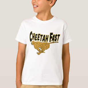 Kids Cheetah Fast Running Vild Animal T-Shirt