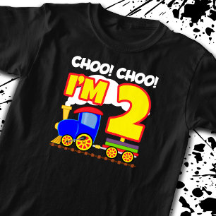 Kids Choo Choo Tåg 2:a födelsedagen Choo I är 2 T Shirt