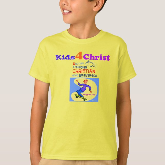 Kids Christian Tee Shirt (Framsida)