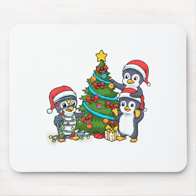 Kids Christmas Penguin Christmas Tree Lights Baubl Musmatta (Framsidan)