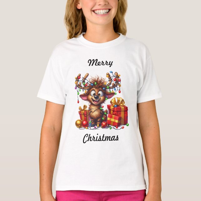 Kids Christmas shirt T Shirt (Framsida)