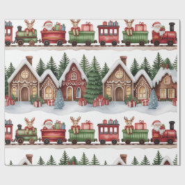 Kids Christmas Wrapping Paper – Toyland and Train Presentpapper