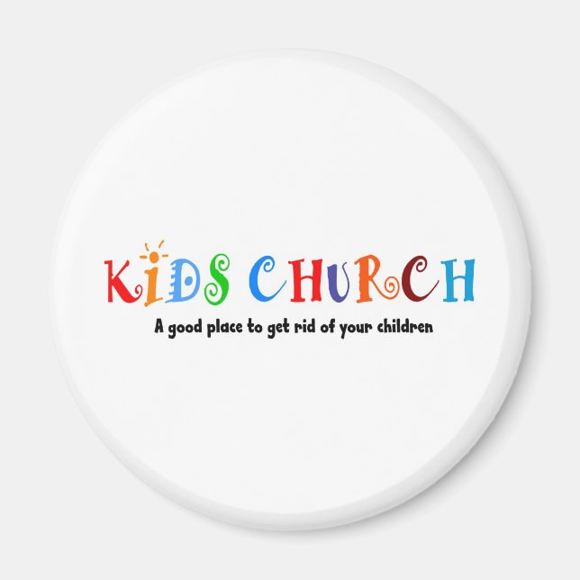 Kids Church Christian Gift Magnet (Framsidan)